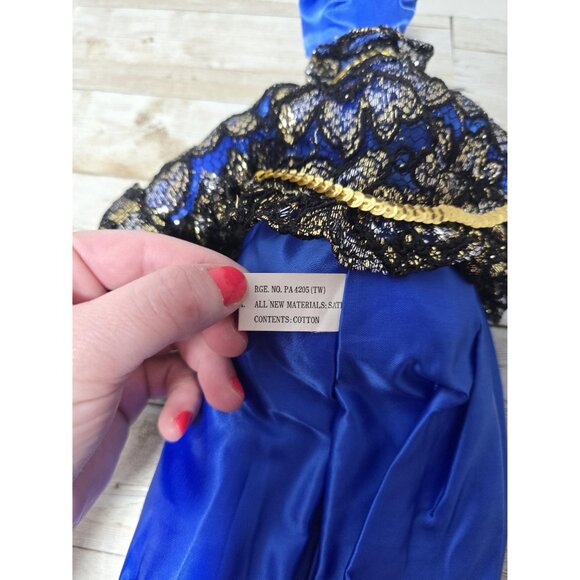 Vintage 17" Enesco Black‎ Blue Gold Jester Porcelain Knick Knacks Figurine - Picture 3 of 8